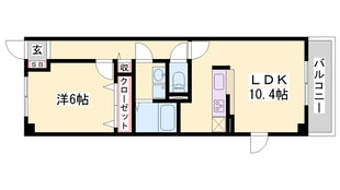 林崎松江海岸駅 徒歩7分 3階の物件間取画像